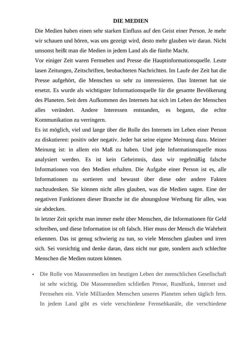 DIE MEDIEN 1