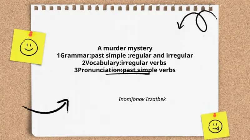 A murder mystery 1
