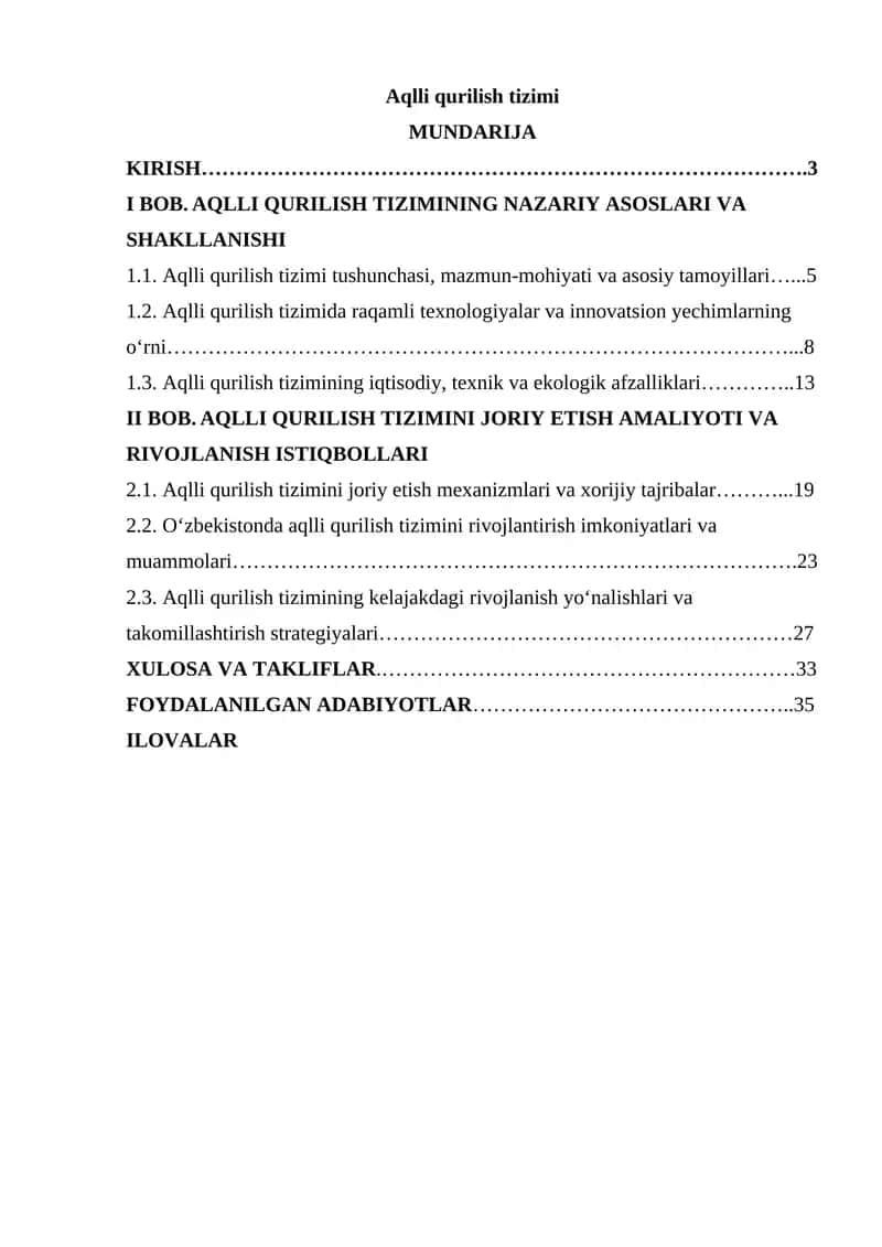 Aqlli qurilish tizimi 1