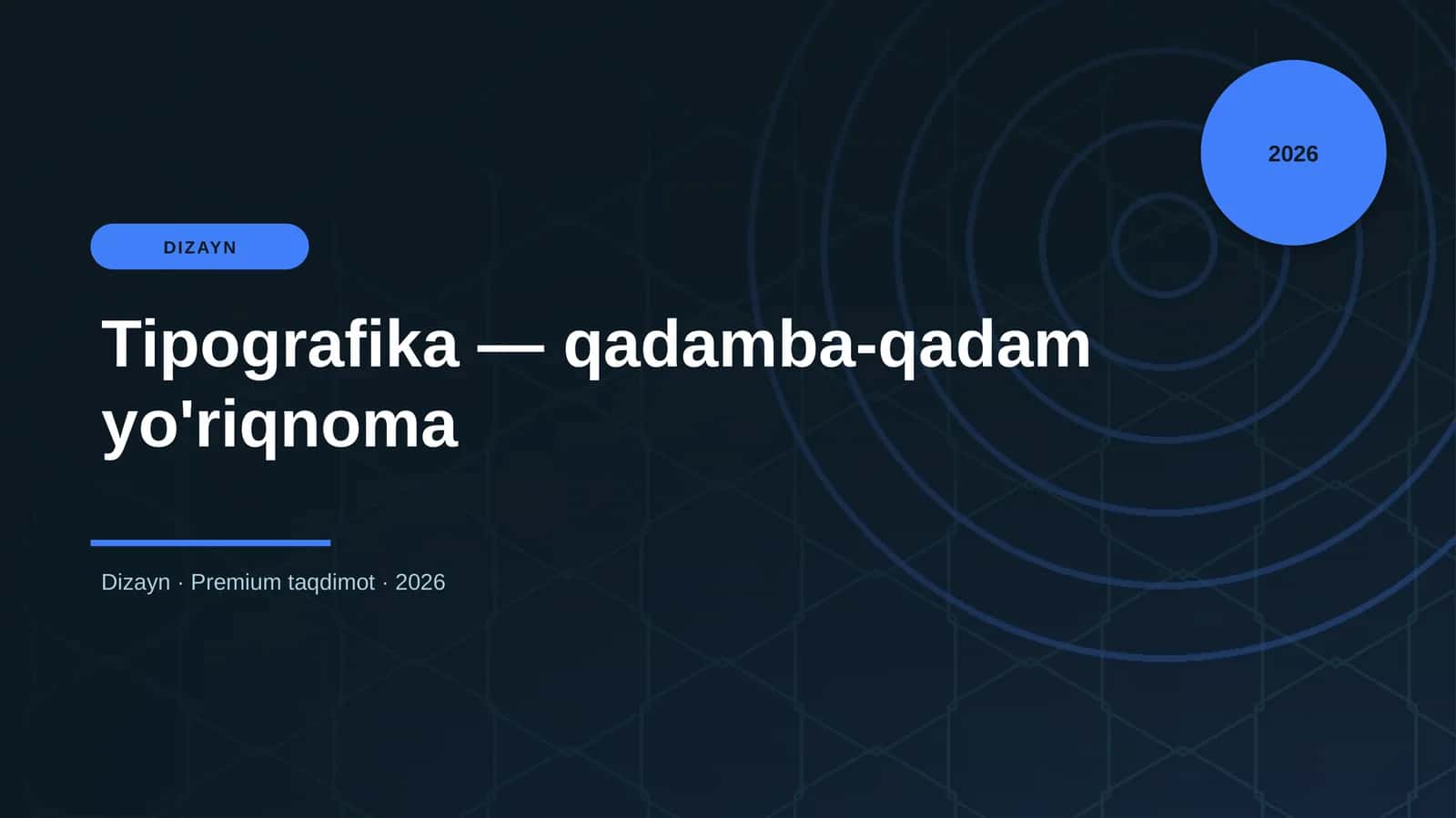 Tipografika — qadamba-qadam yo'riqnoma 1