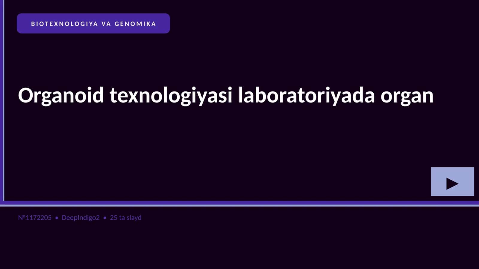 BIOTEXNOLOGIYA VA GENOMIKA 1