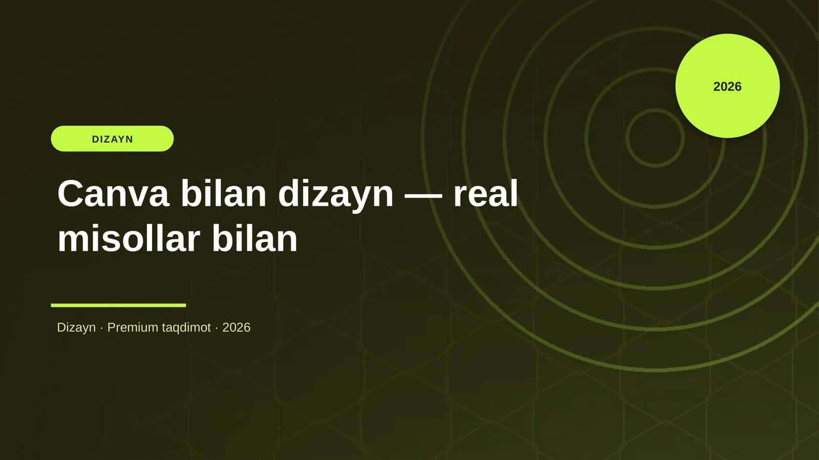 Canva bilan dizayn — real misollar bilan 1