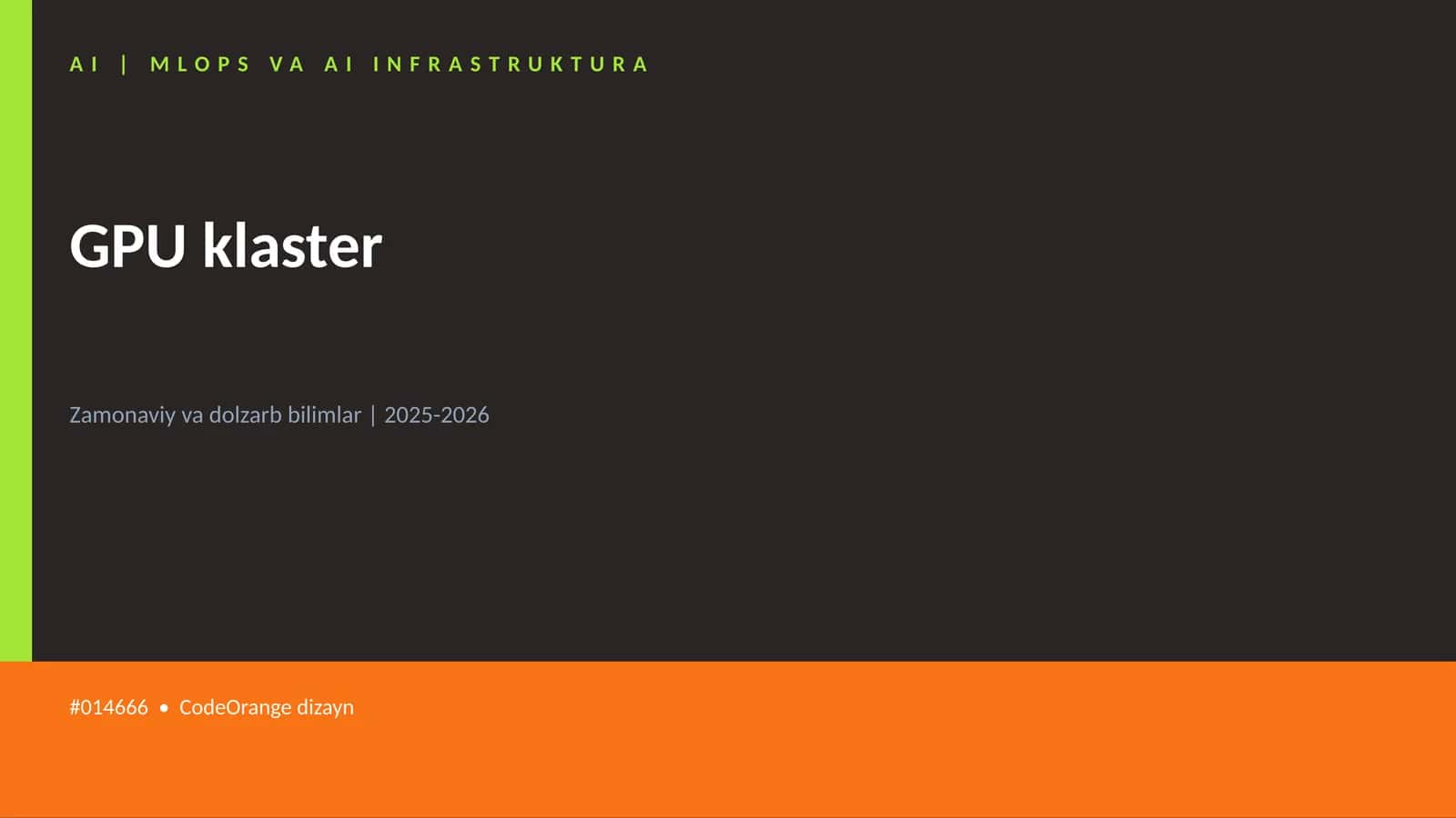 AI | MLOPS VA AI INFRASTRUKTURA 1