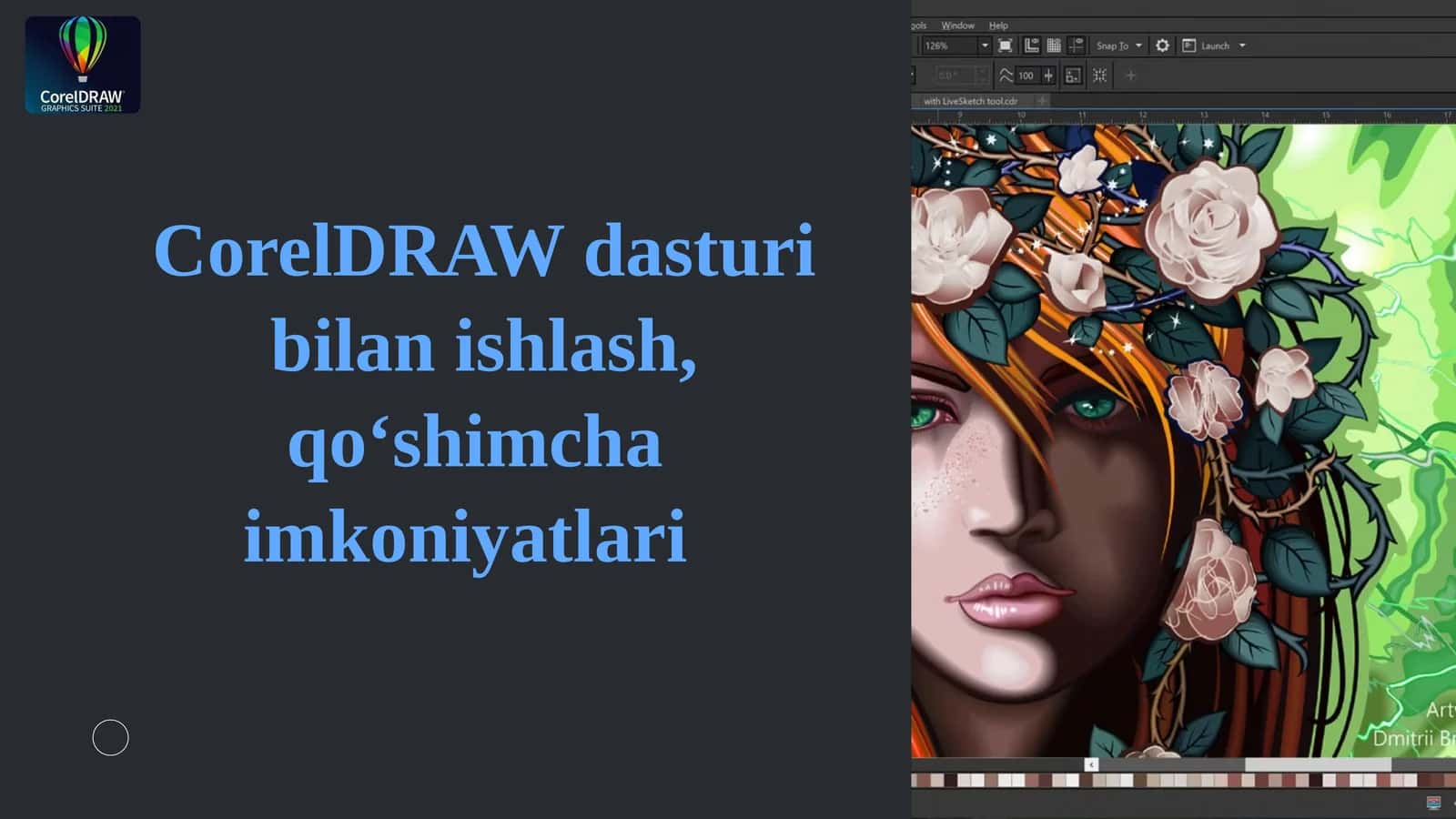 CorelDRAW dasturi bilan ishlash, qo‘shimcha  imkoniyatlari 1