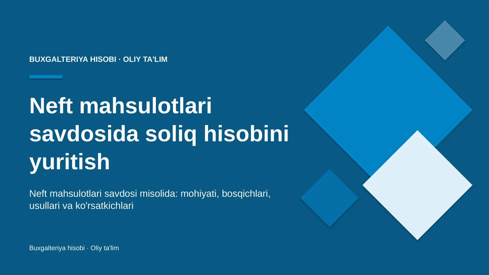 neft mahsulotlari savdosida soliq hisobini yuritish 6499 1