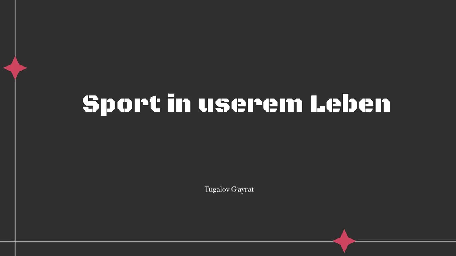 Sport in userem Leben 1
