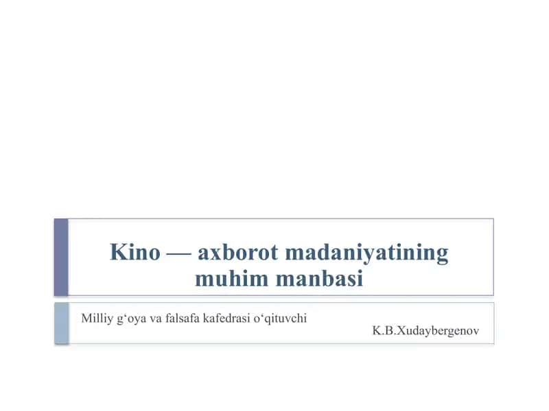 Kino 1
