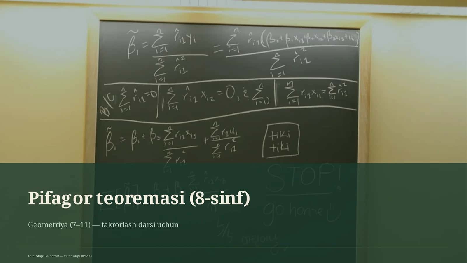 Pifagor teoremasi (8-sinf) 1