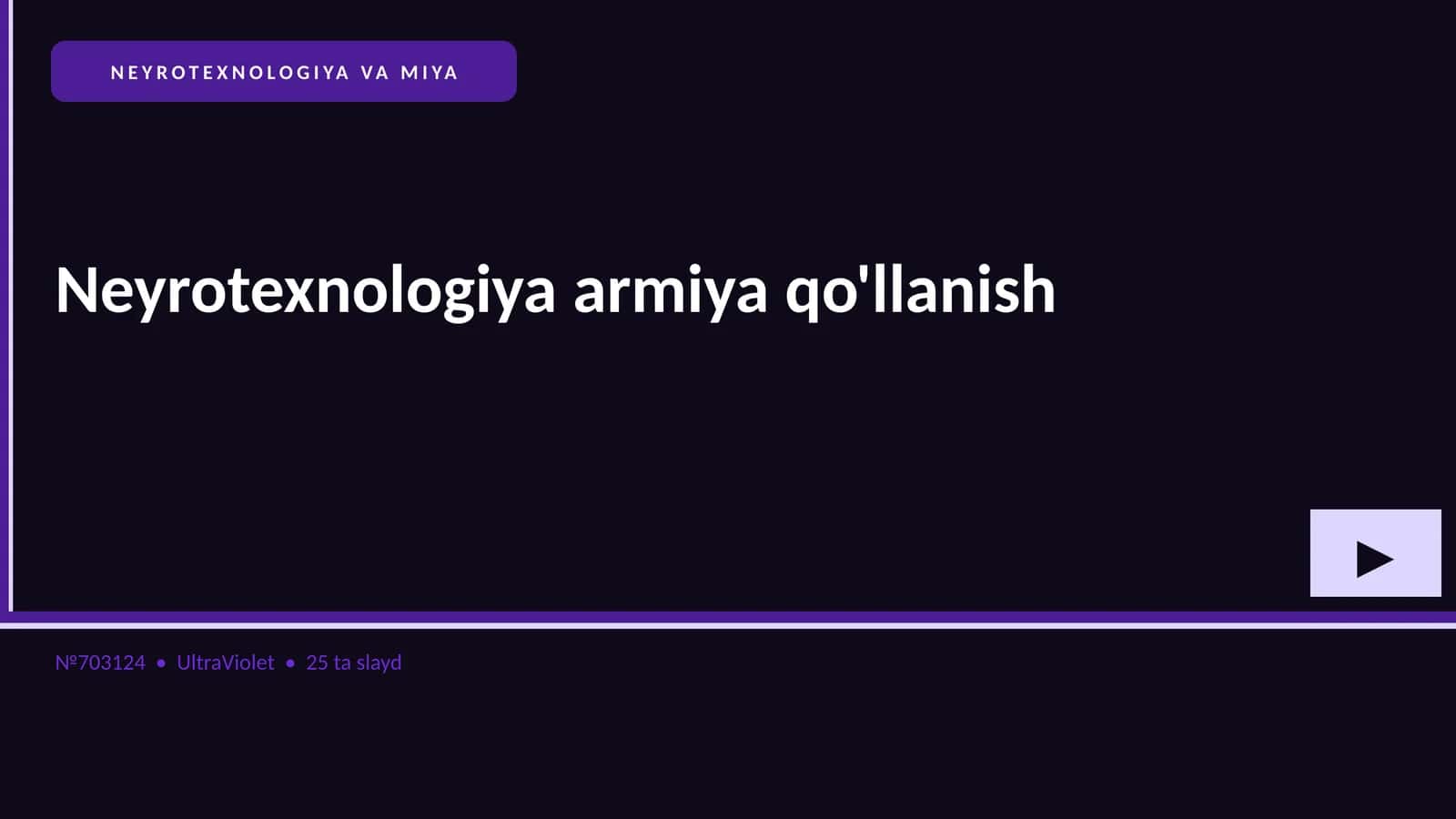 NEYROTEXNOLOGIYA VA MIYA 1