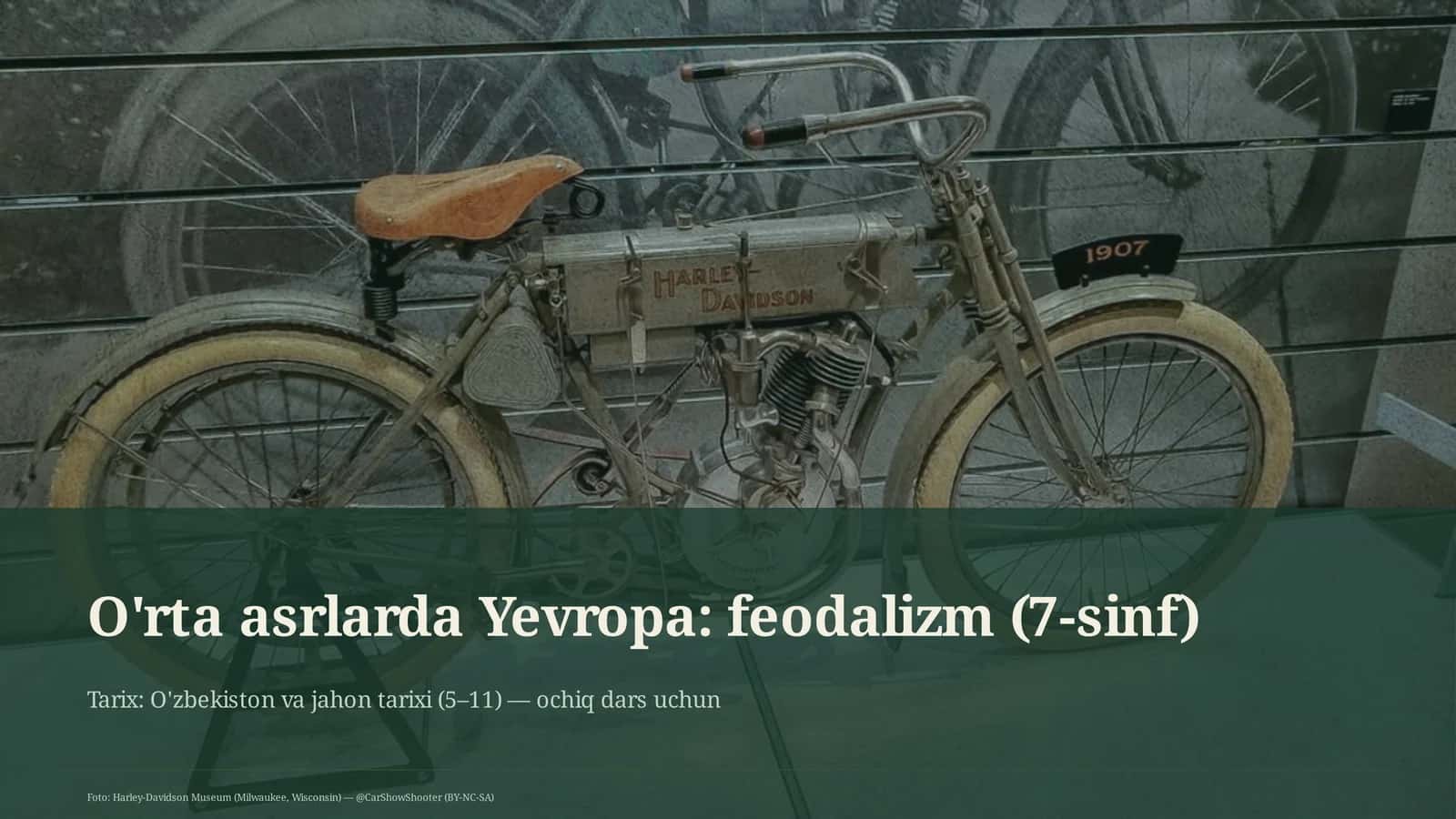 O'rta asrlarda Yevropa: feodalizm (7-sinf) 1