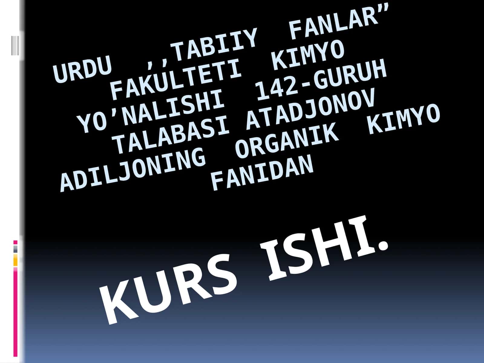 Fenilpiridin va uning hosilalari 1