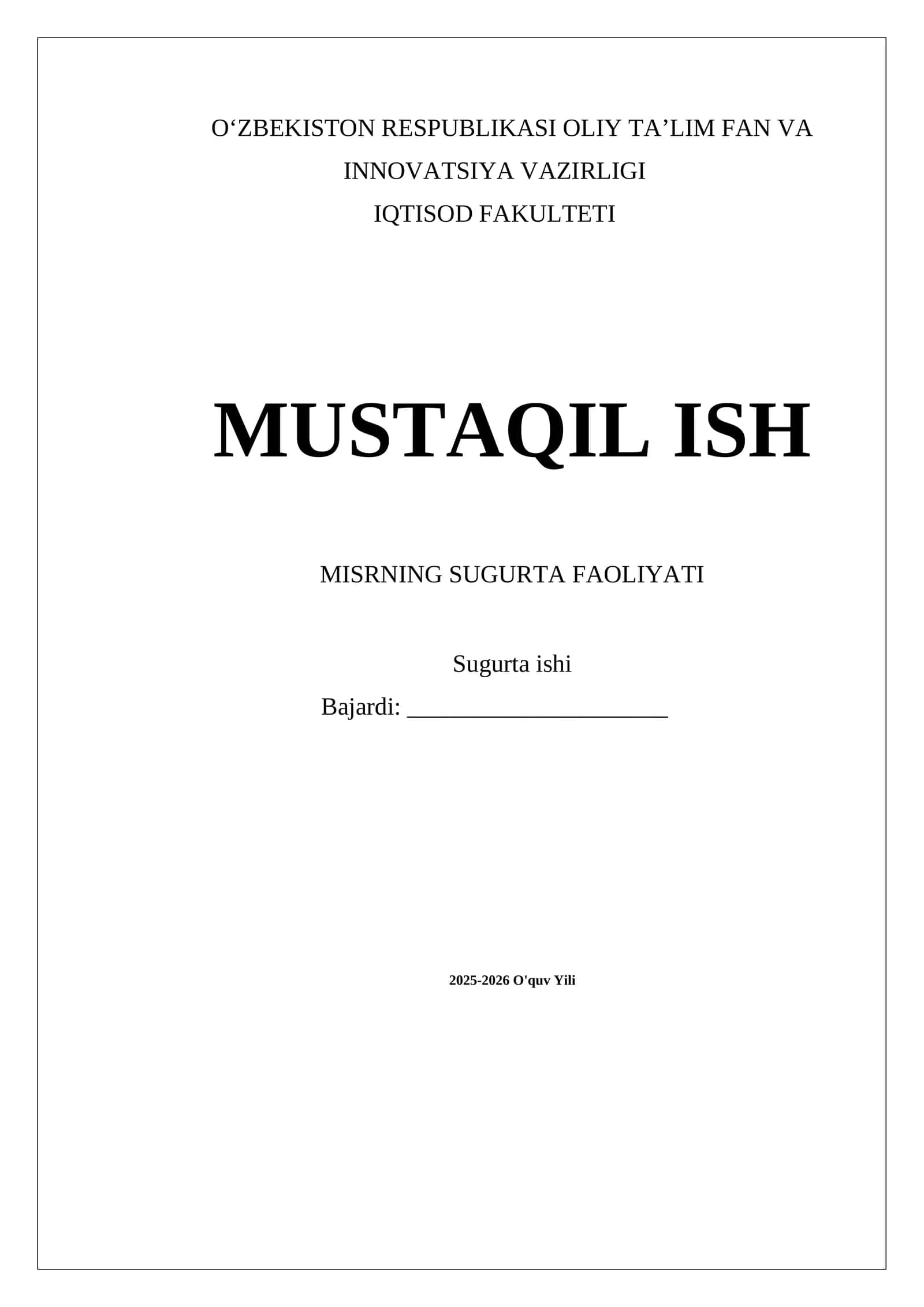 MISRNING SUGURTA FAOLIYATI 1