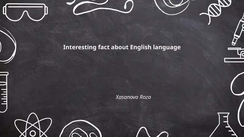 Interesting Fact about English Language 1