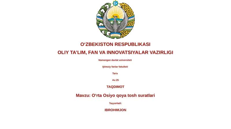 Oʻrta Osiyo qoya tosh suratlari 1