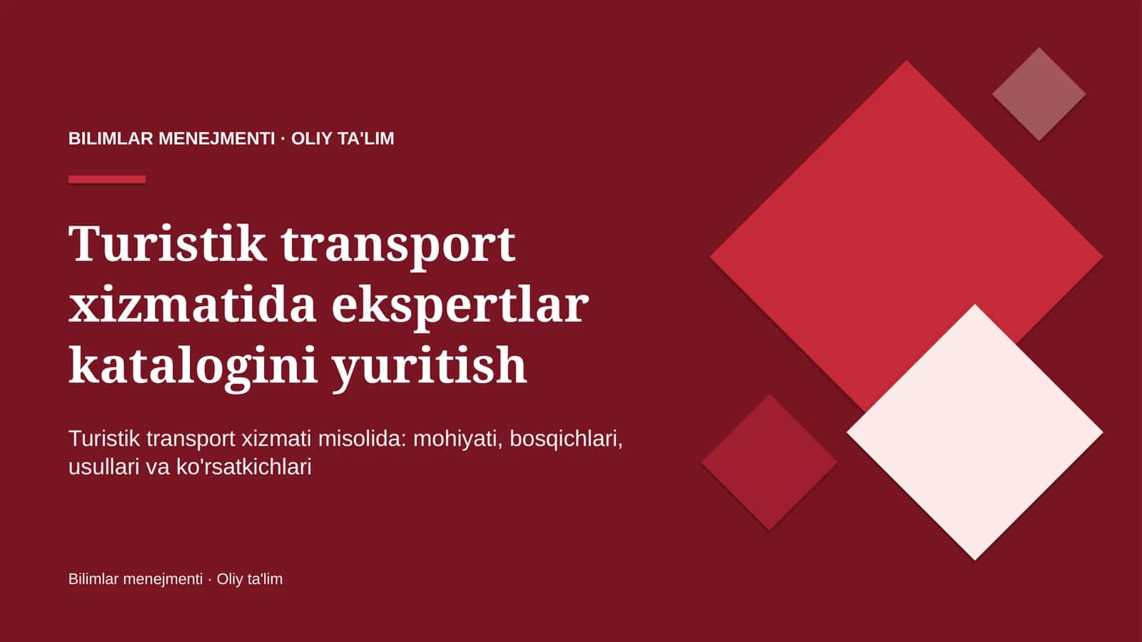 turistik transport xizmatida ekspertlar katalogini yuritish 3337 1