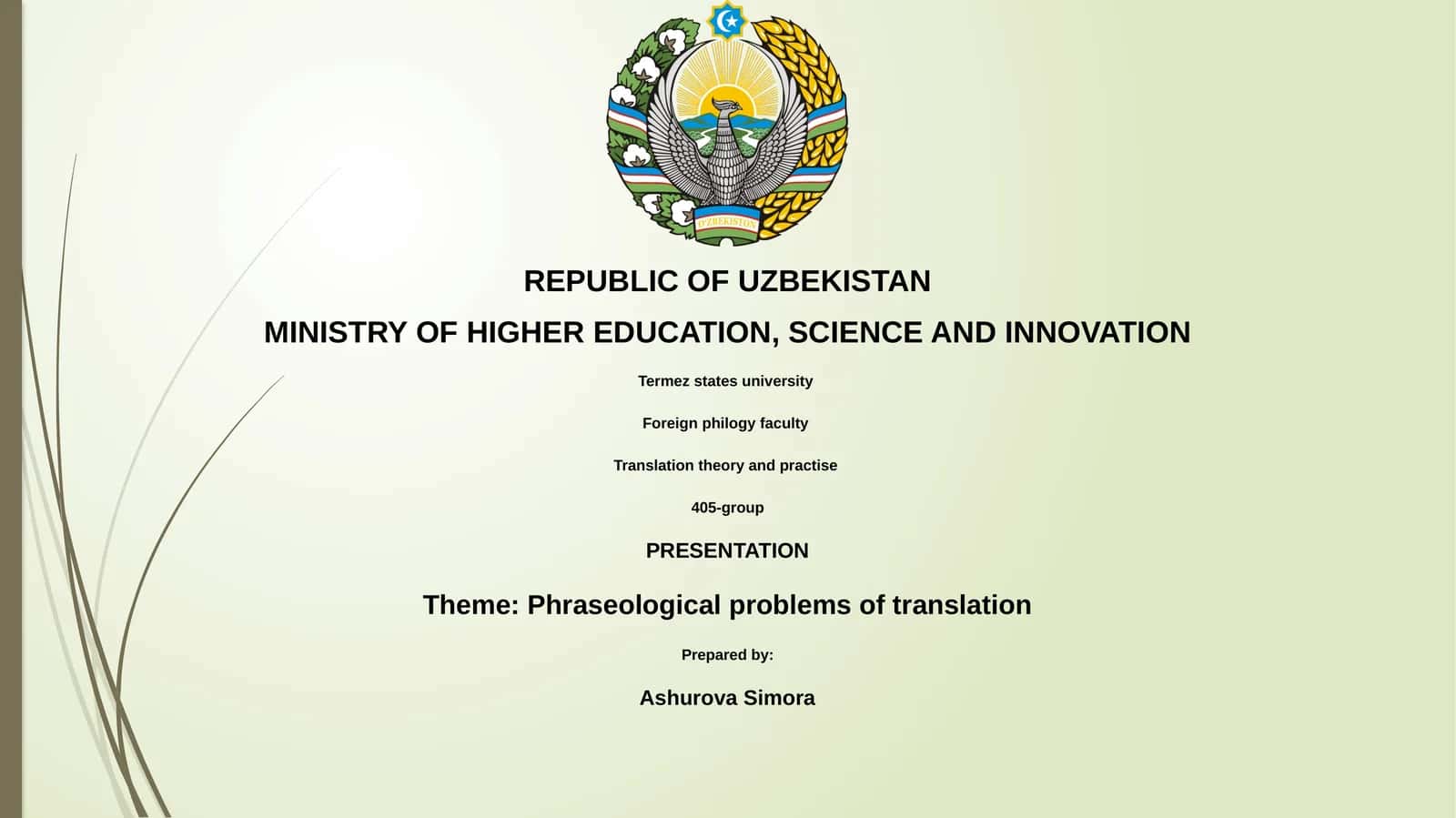 Phraseological problems of translation 1
