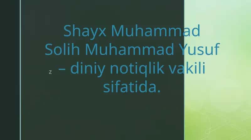 diniy notiqlik 1