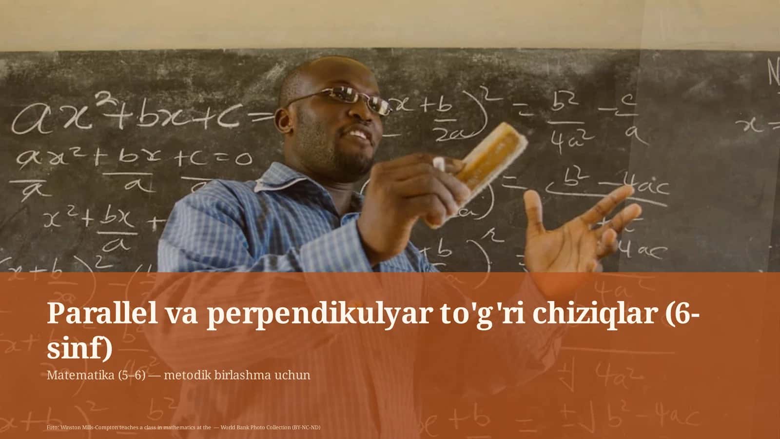 Parallel va perpendikulyar to'g'ri chiziqlar (6-sinf) 1