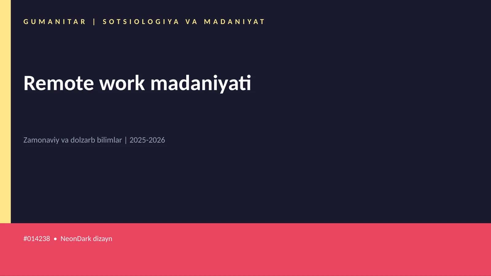 Remote work madaniyati 1