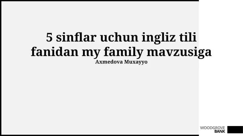 My Family 1