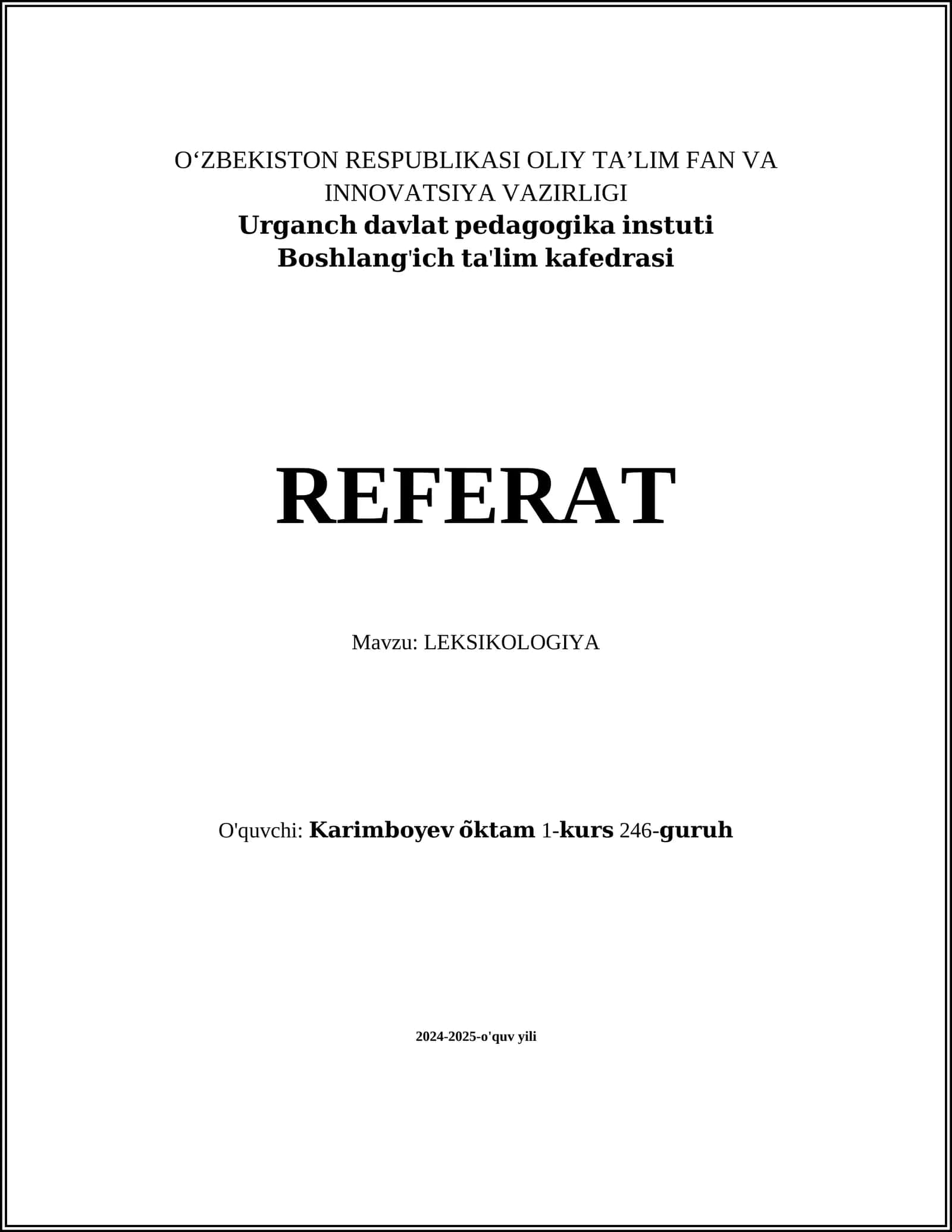 LEKSIKOLOGIYA 1