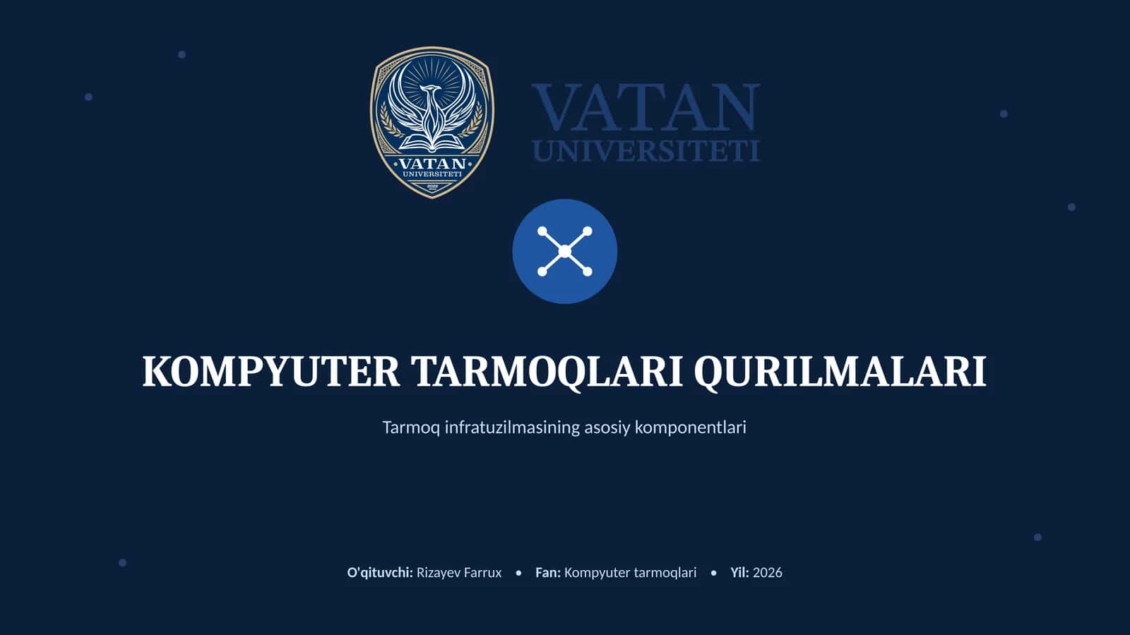 KOMPYUTER TARMOQLARI QURILMALARI 1