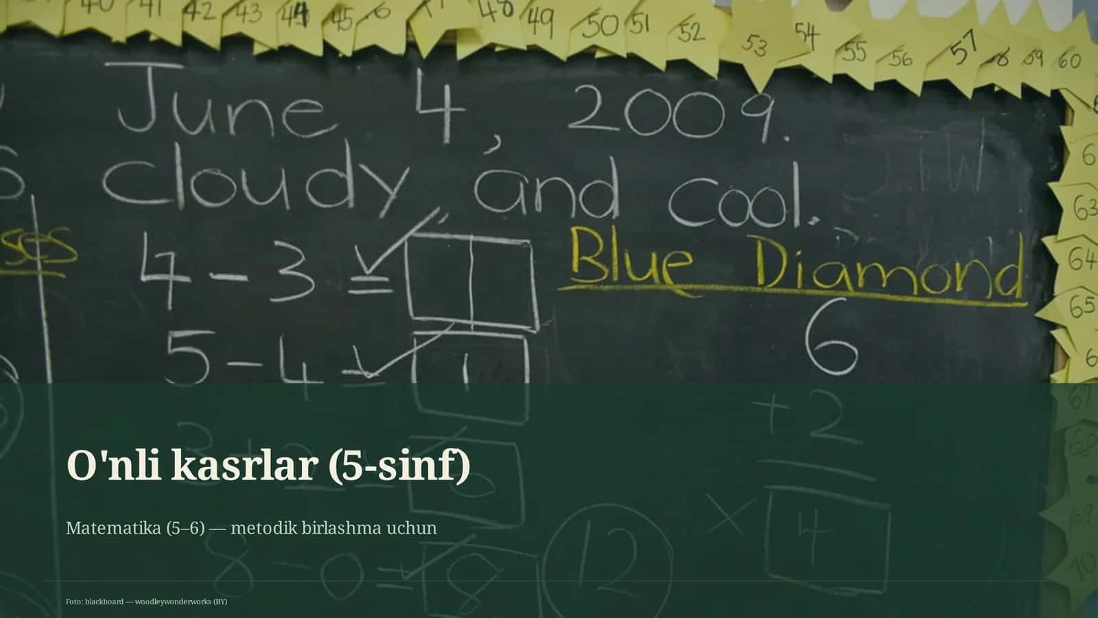O'nli kasrlar (5-sinf) 1