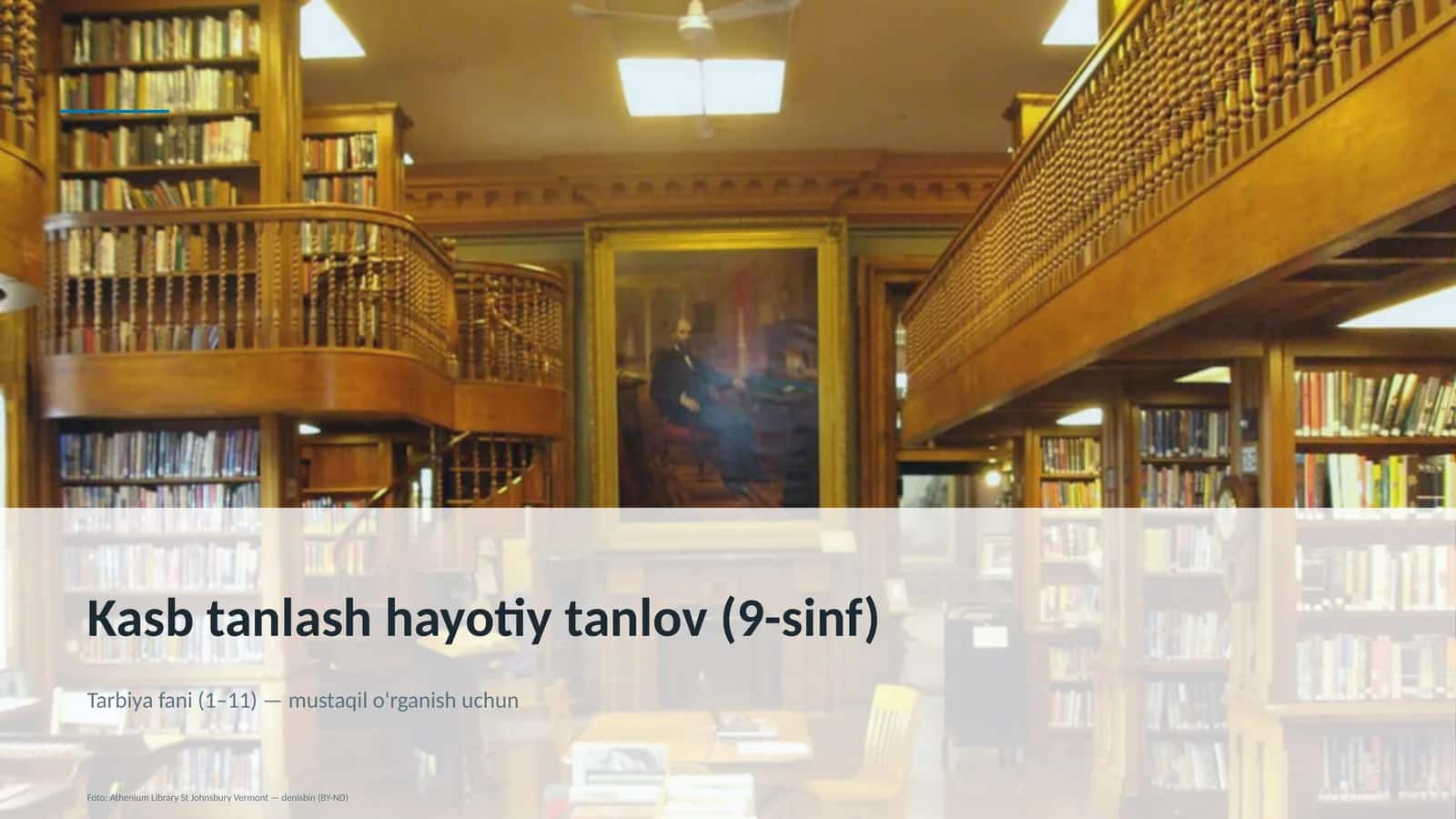Kasb tanlash hayotiy tanlov (9-sinf) 1