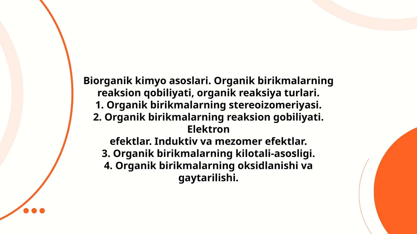 Biorganik kimyo asoslari 1