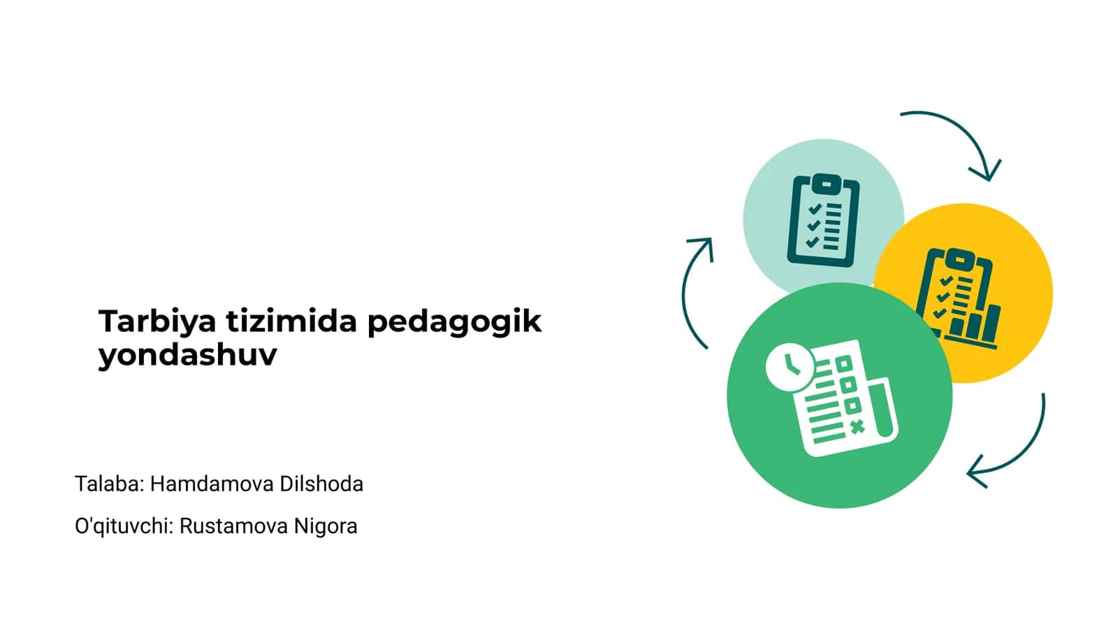 Tarbiya tizimida pedagogik yondashuv 1
