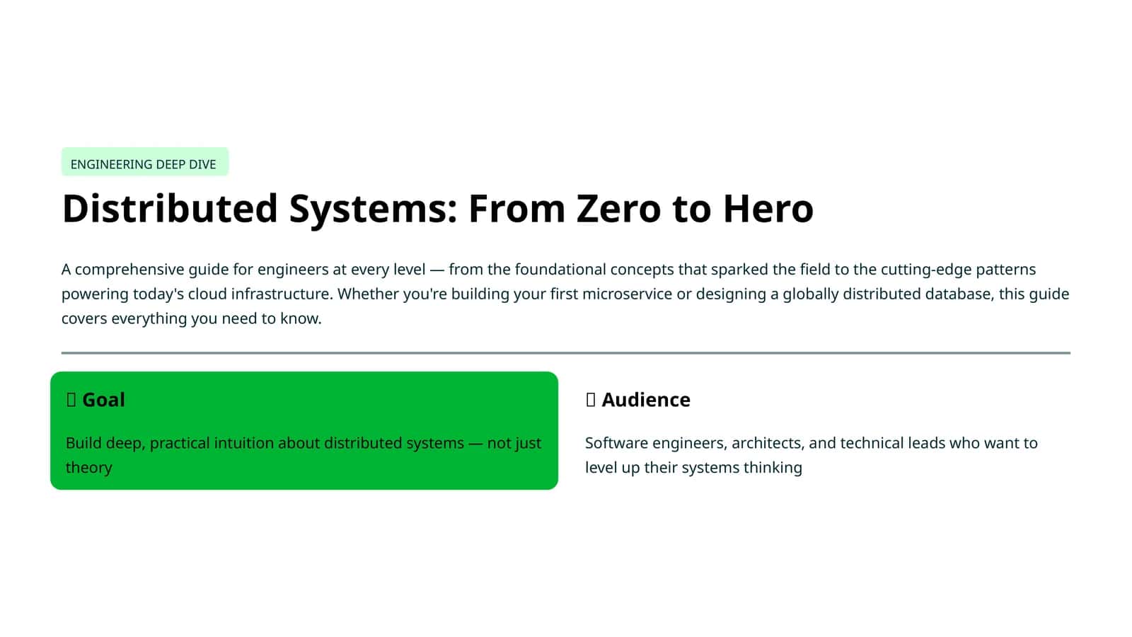 Distributed Systems: From Zero to Hero 1