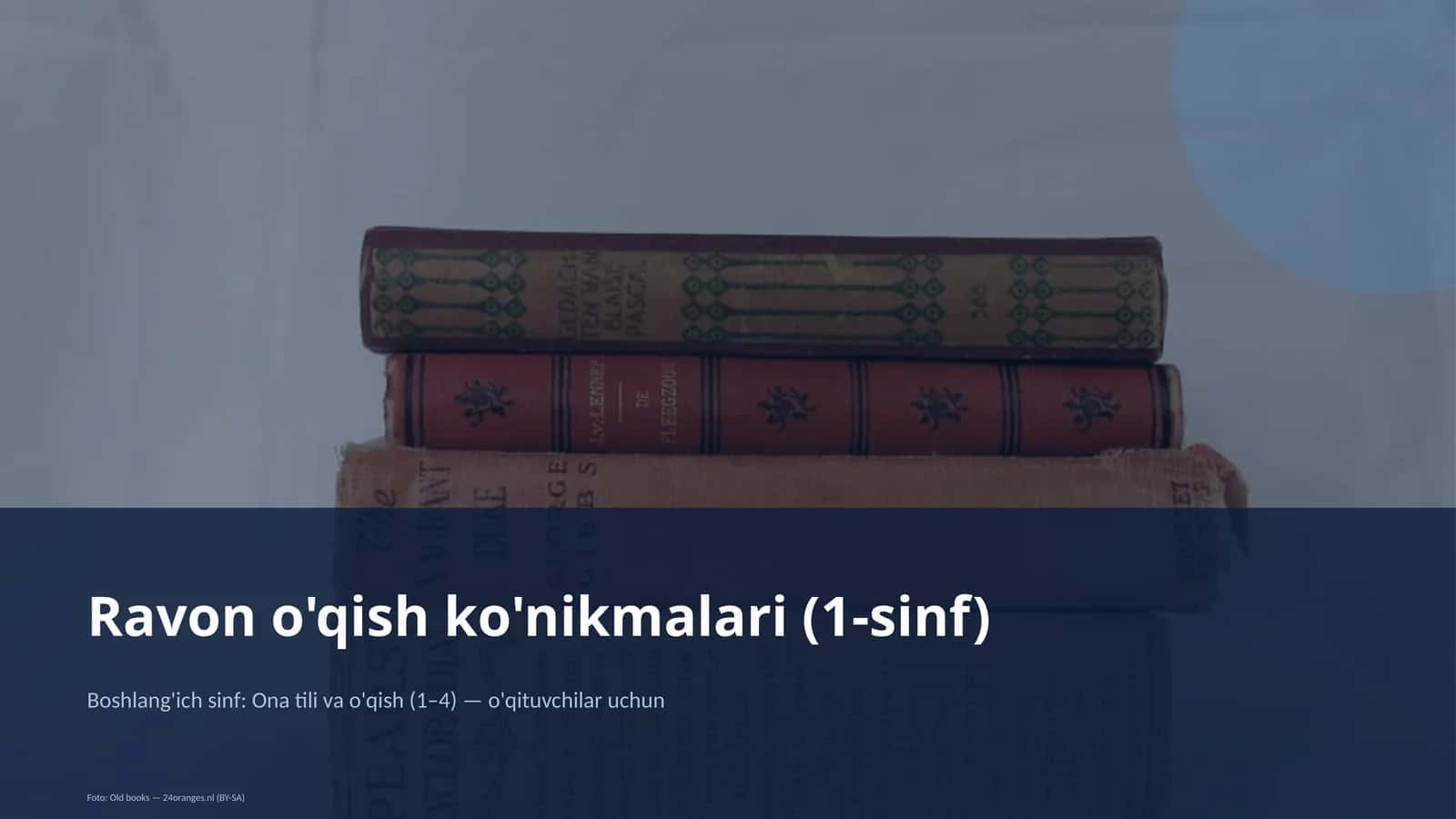 Ravon o'qish ko'nikmalari (1-sinf) 1