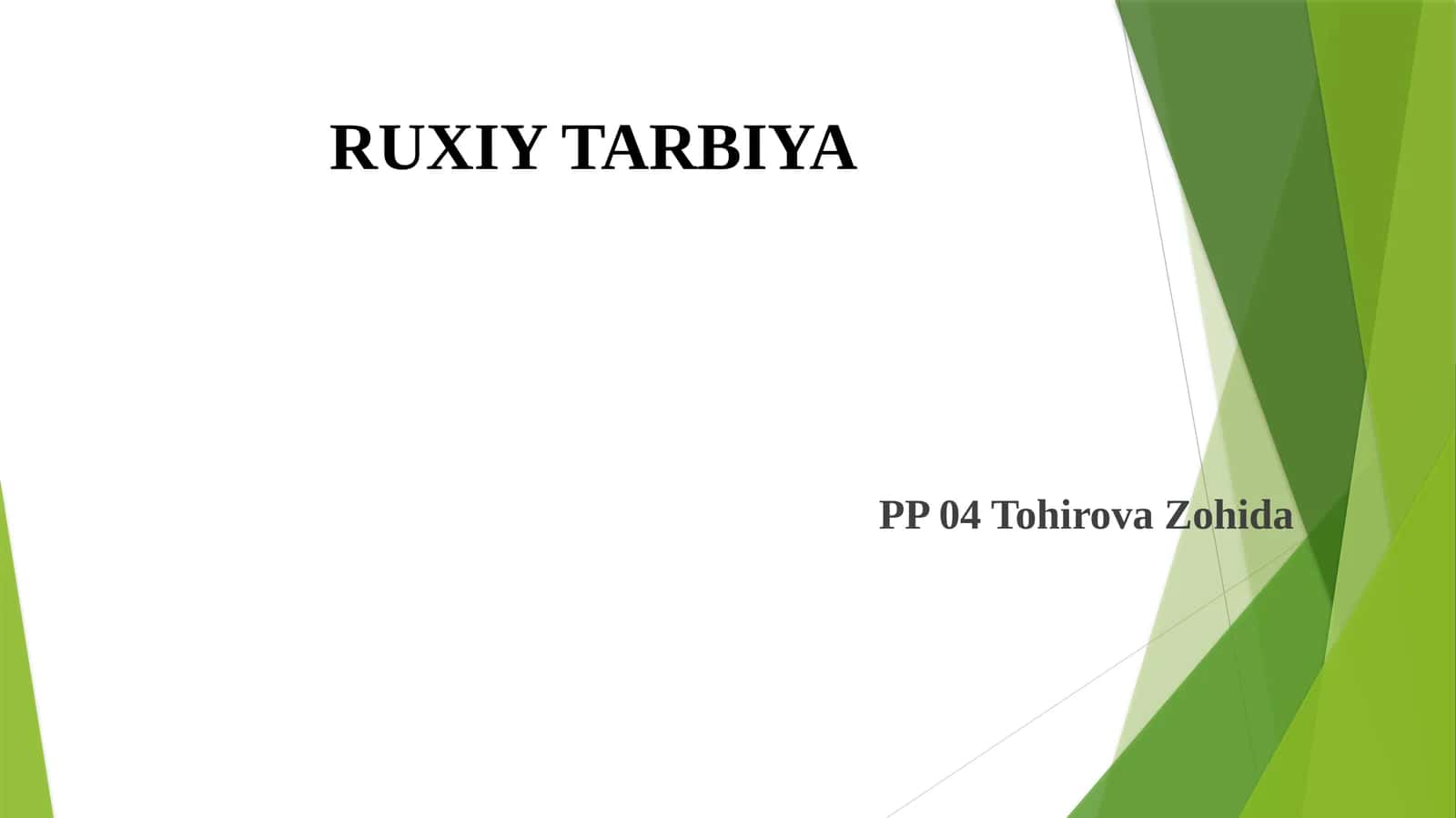 RUXIY TARBIYA 1