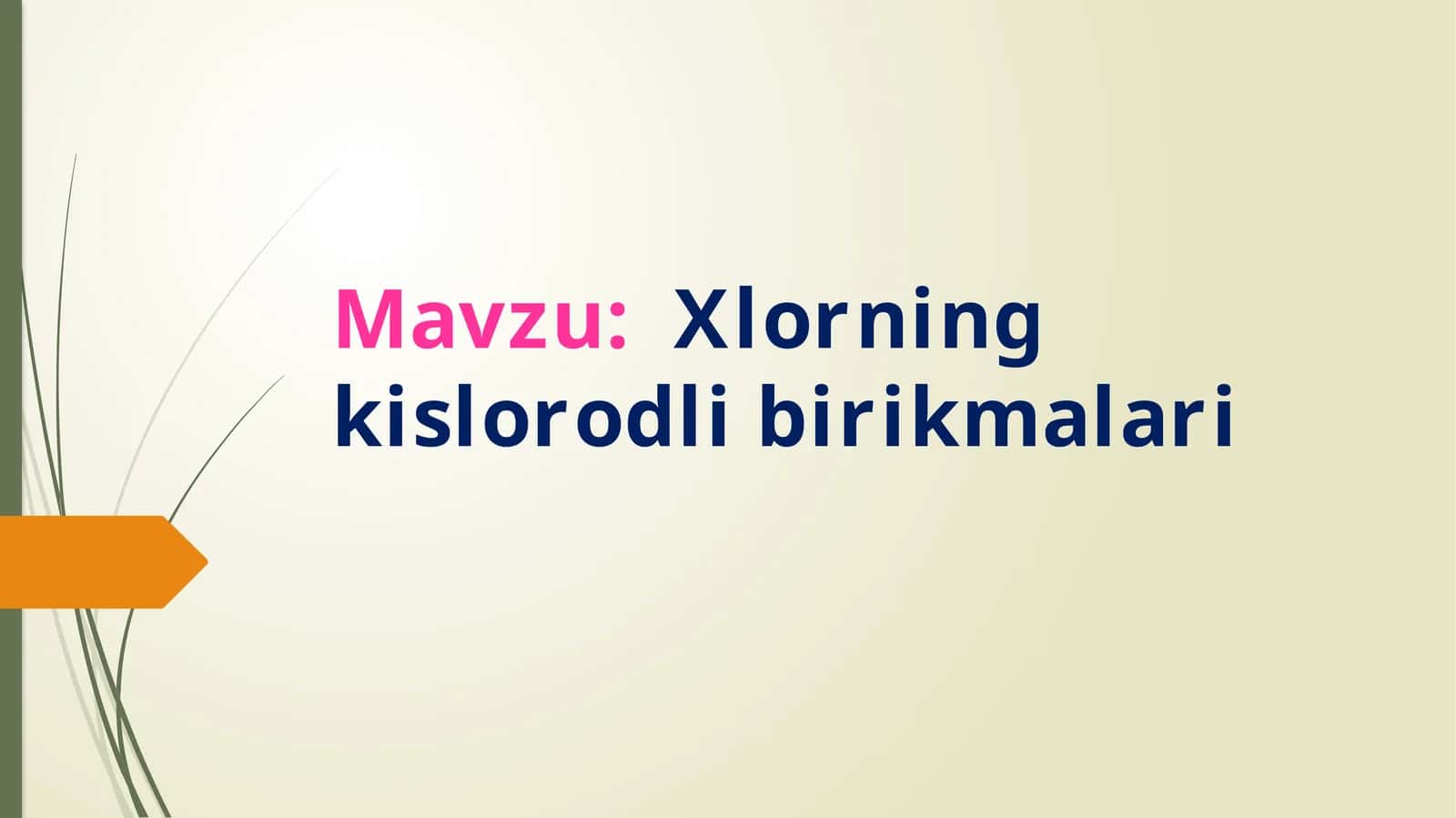 Xlorning kislorodli birikmalar 1