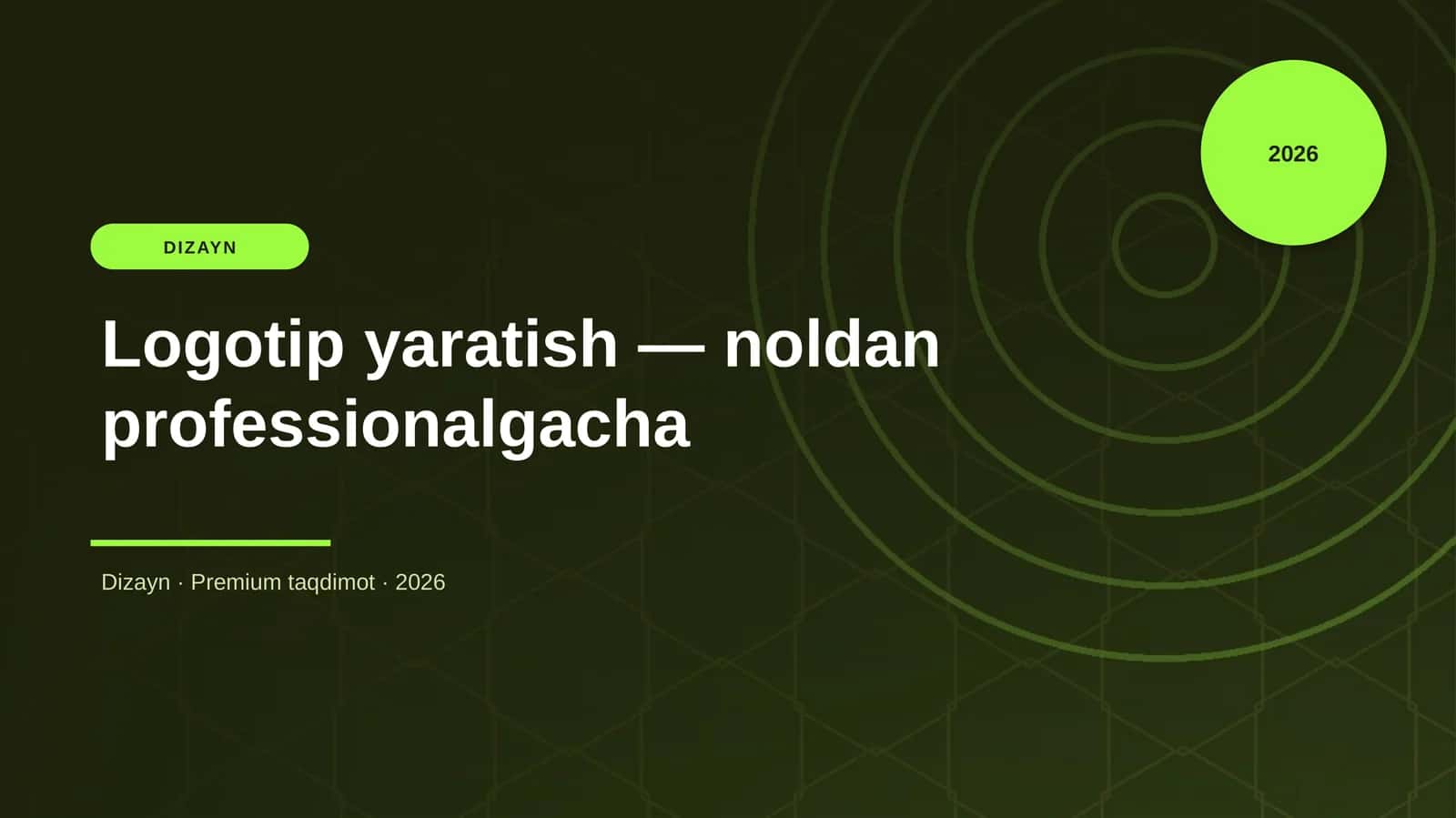 Logotip yaratish — noldan professionalgacha 1