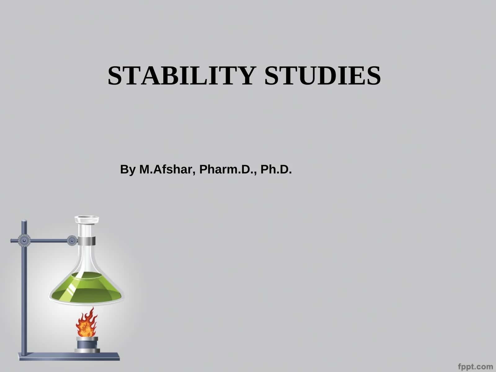 STABILITY STUDIES 1