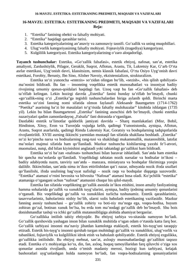 Estetika 1