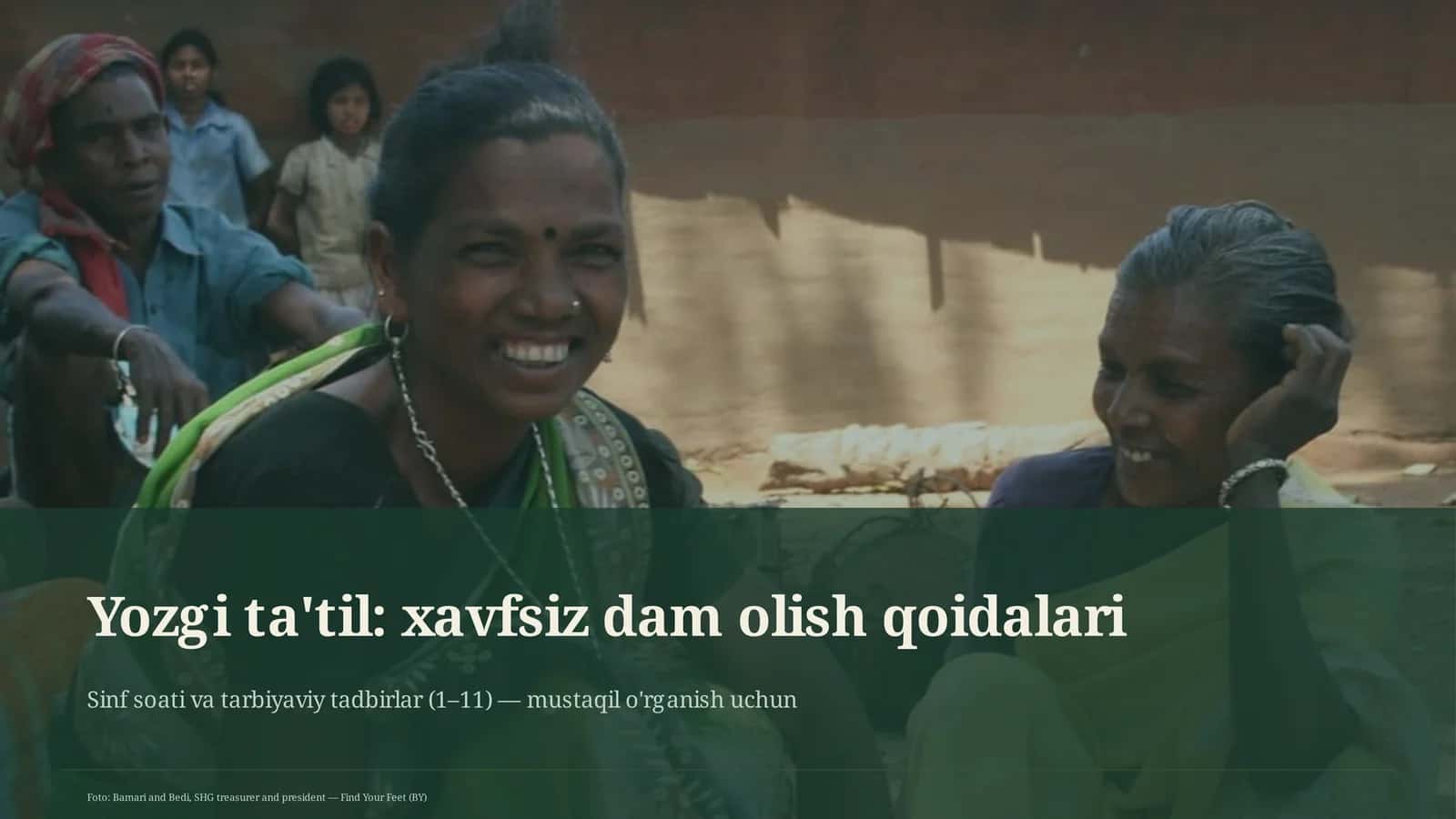 Yozgi ta'til: xavfsiz dam olish qoidalari 1