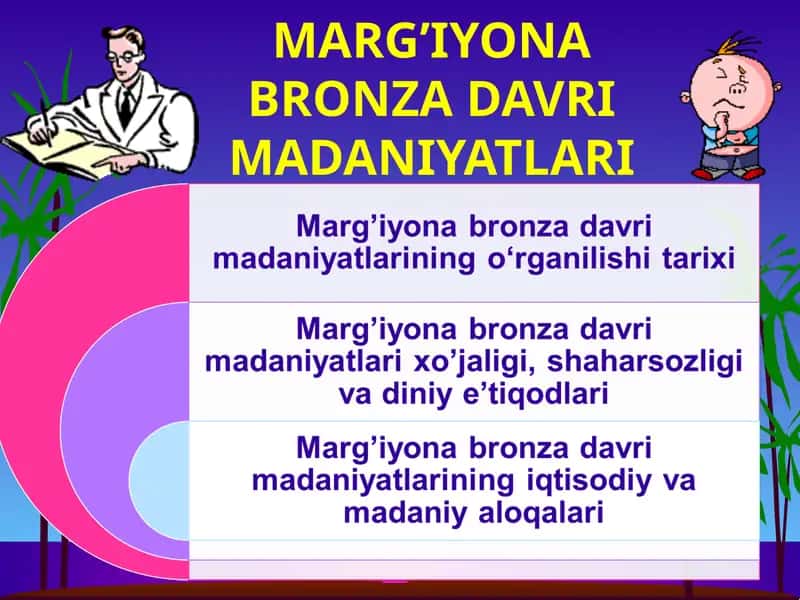 MARG’IYONA BRONZA DAVRI MADANIYATLARI 1
