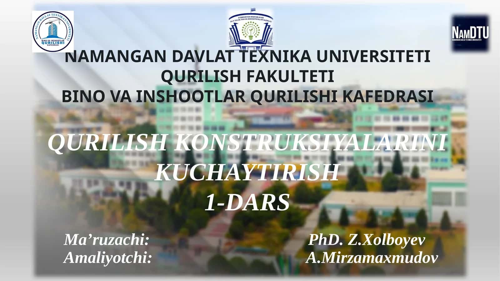 Qurilish konstruksiyalarini kuchaytirish 1