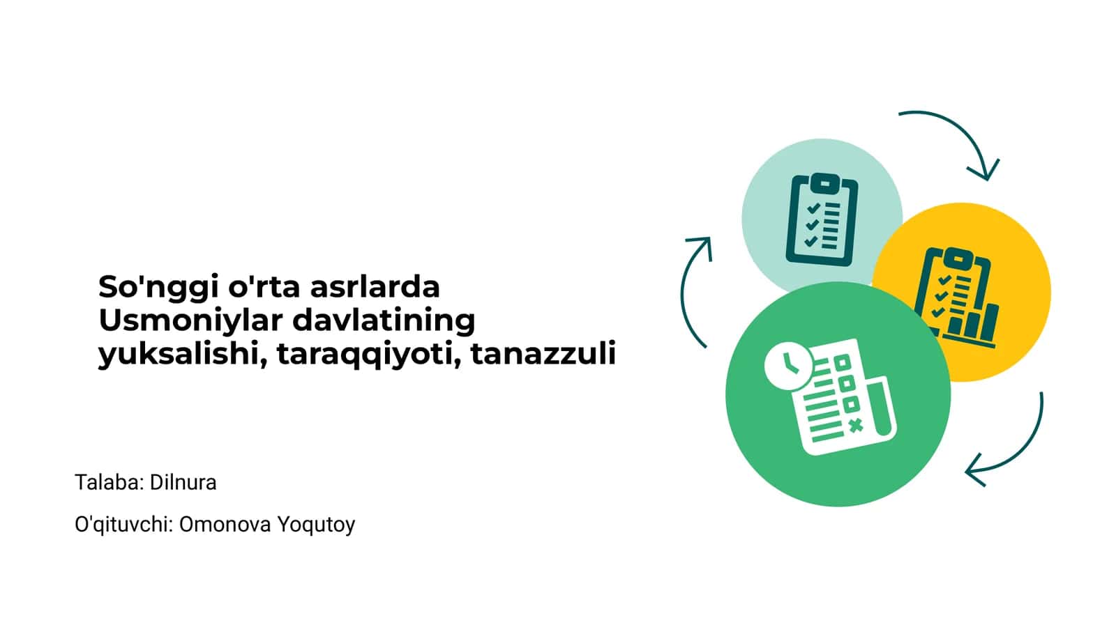 Usmoniylar davri yuksalishi 1