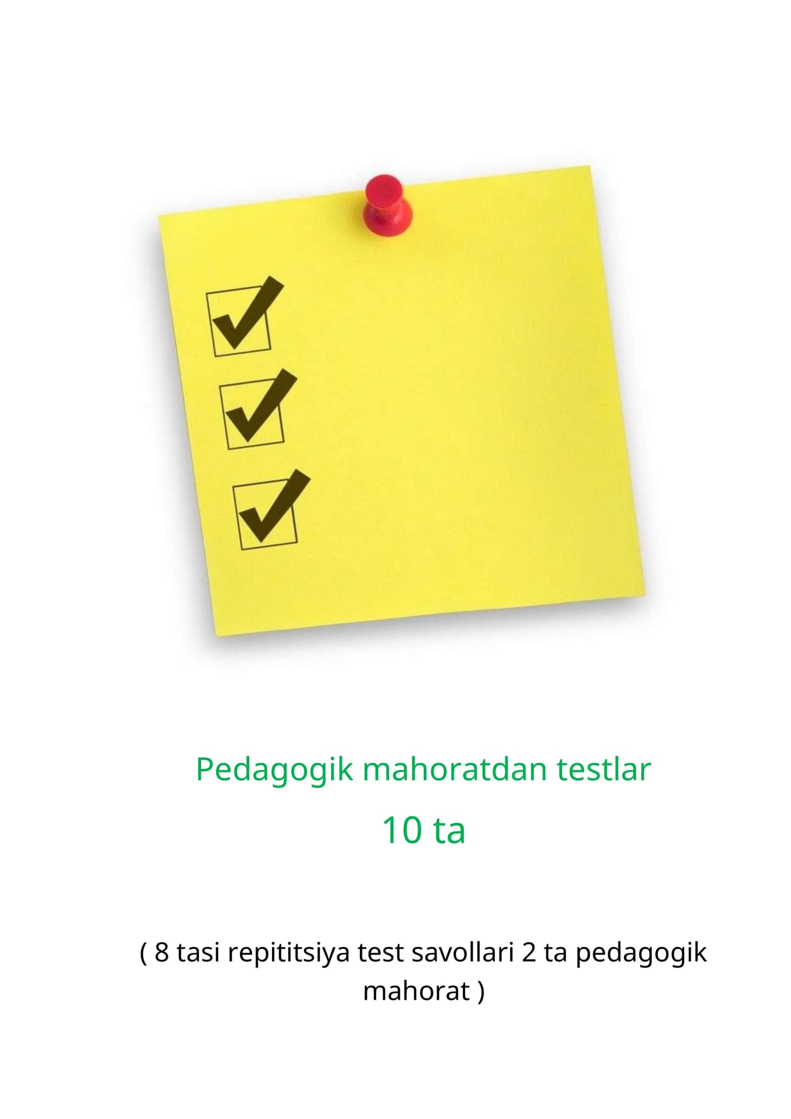 Pedagogik mahoratdan testlar 1
