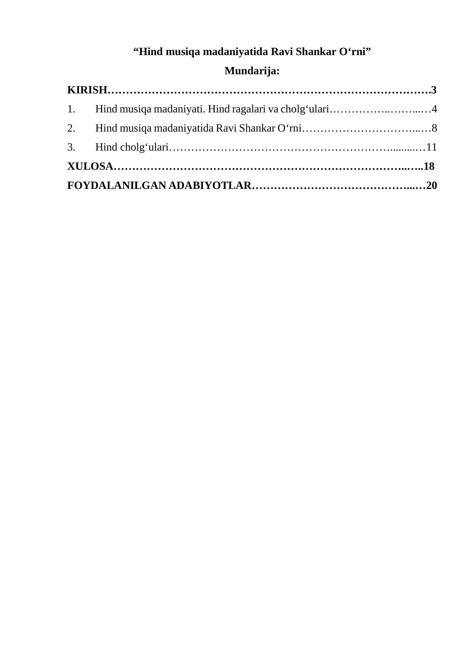 Hind musiqa madaniyatida Ravi Shankar Oʻrni 1
