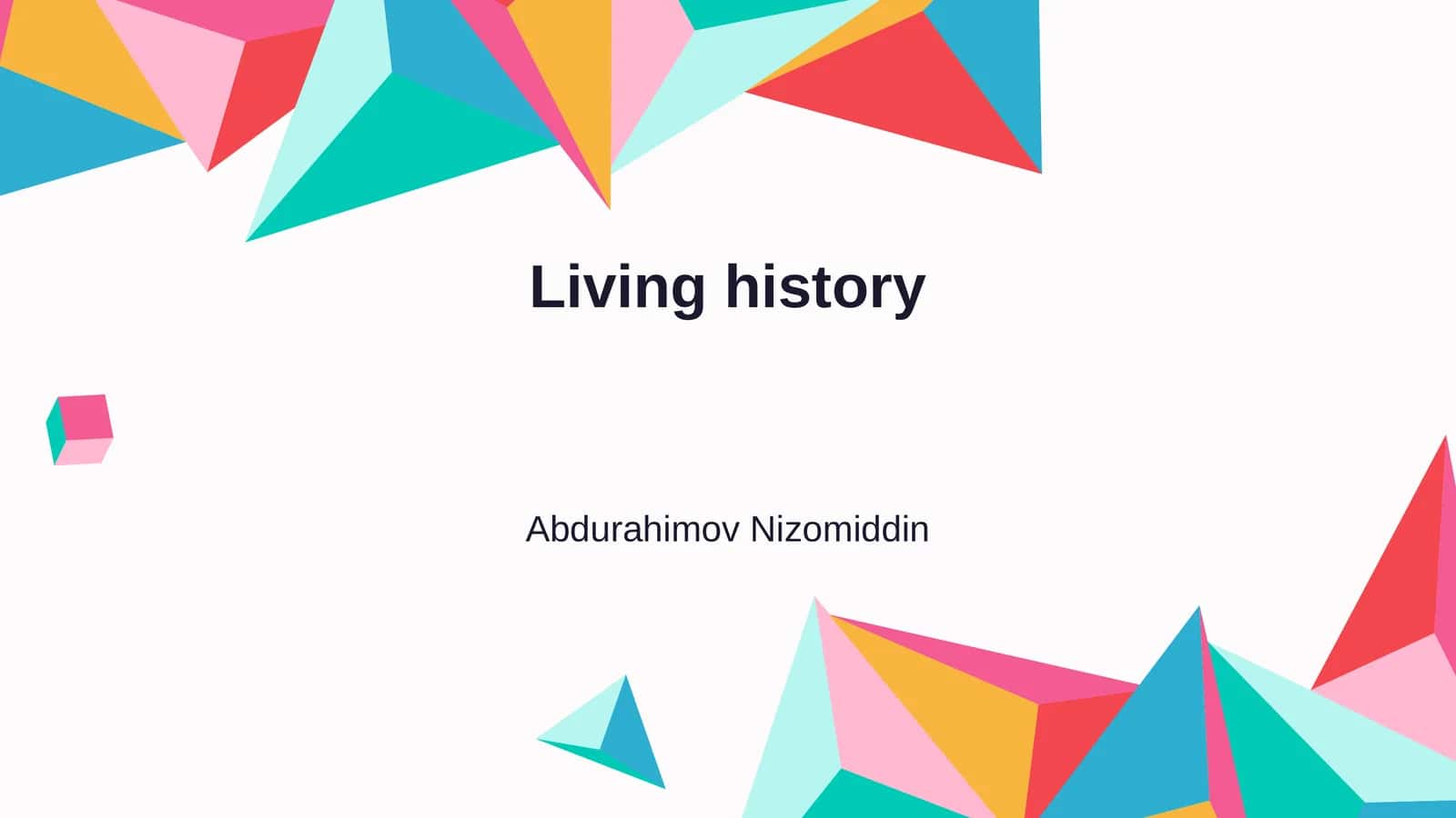 Living history 1