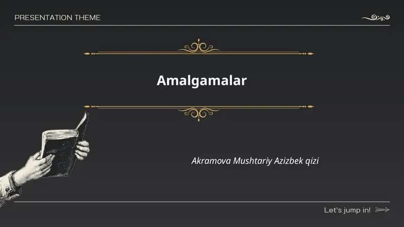 Amalgamalar 1