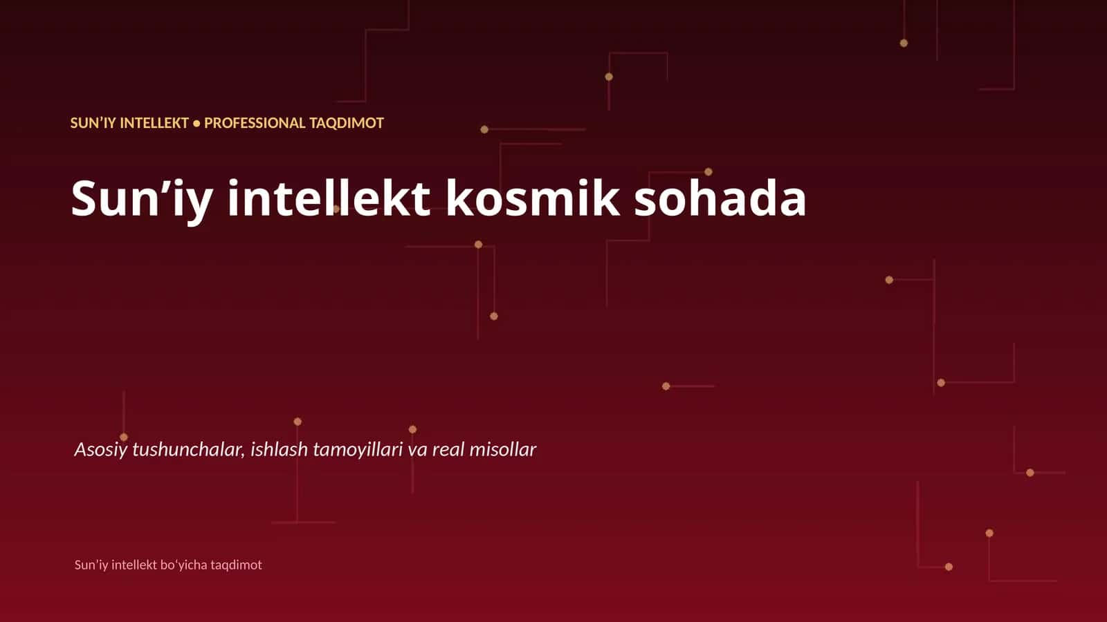 Sunʼiy intellekt kosmik sohada 1