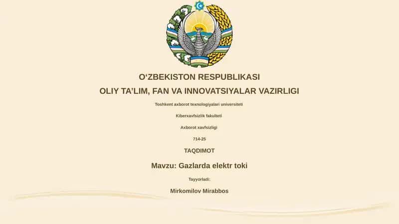Gazlarda elektr toki