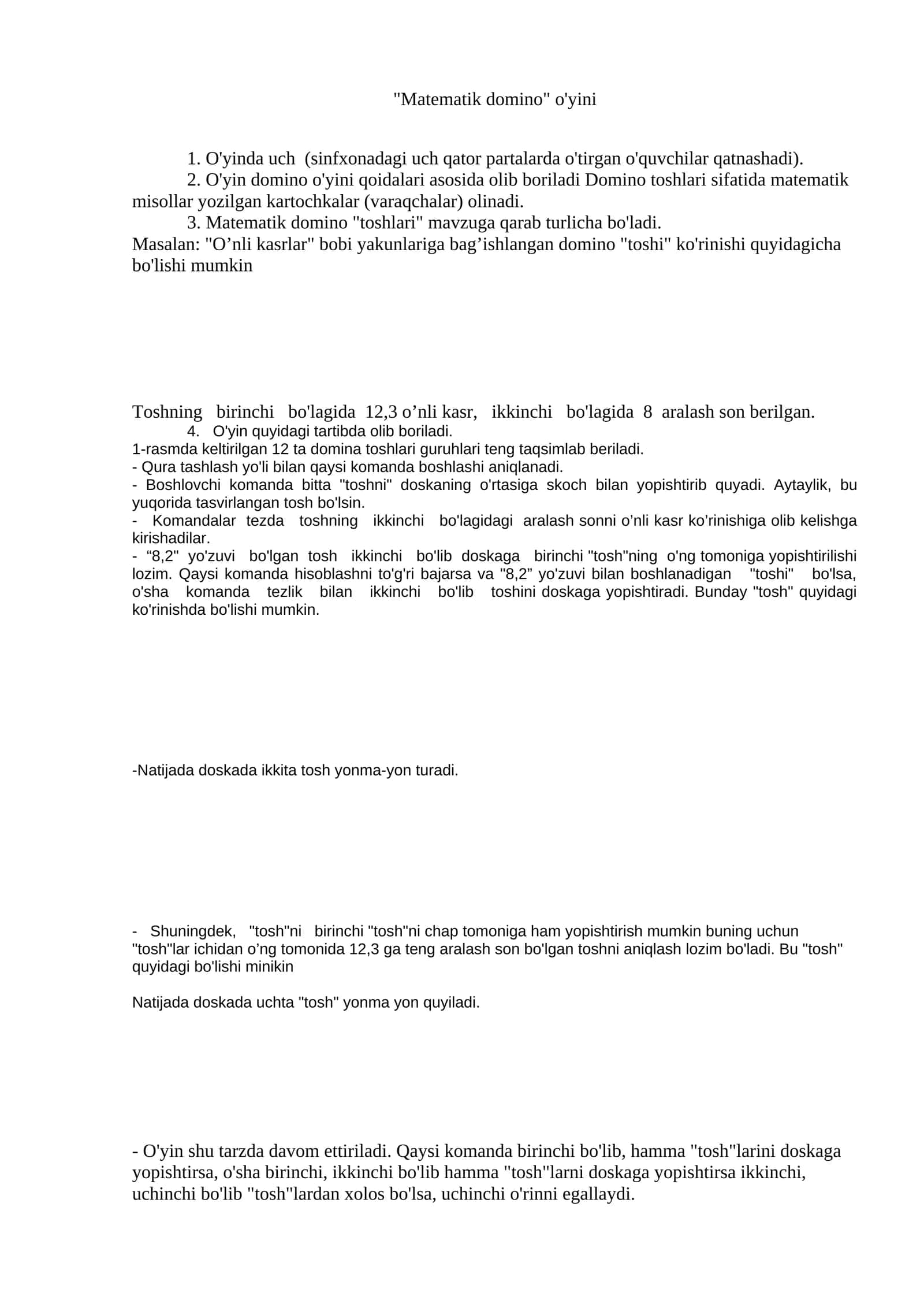 Matematik domino 1