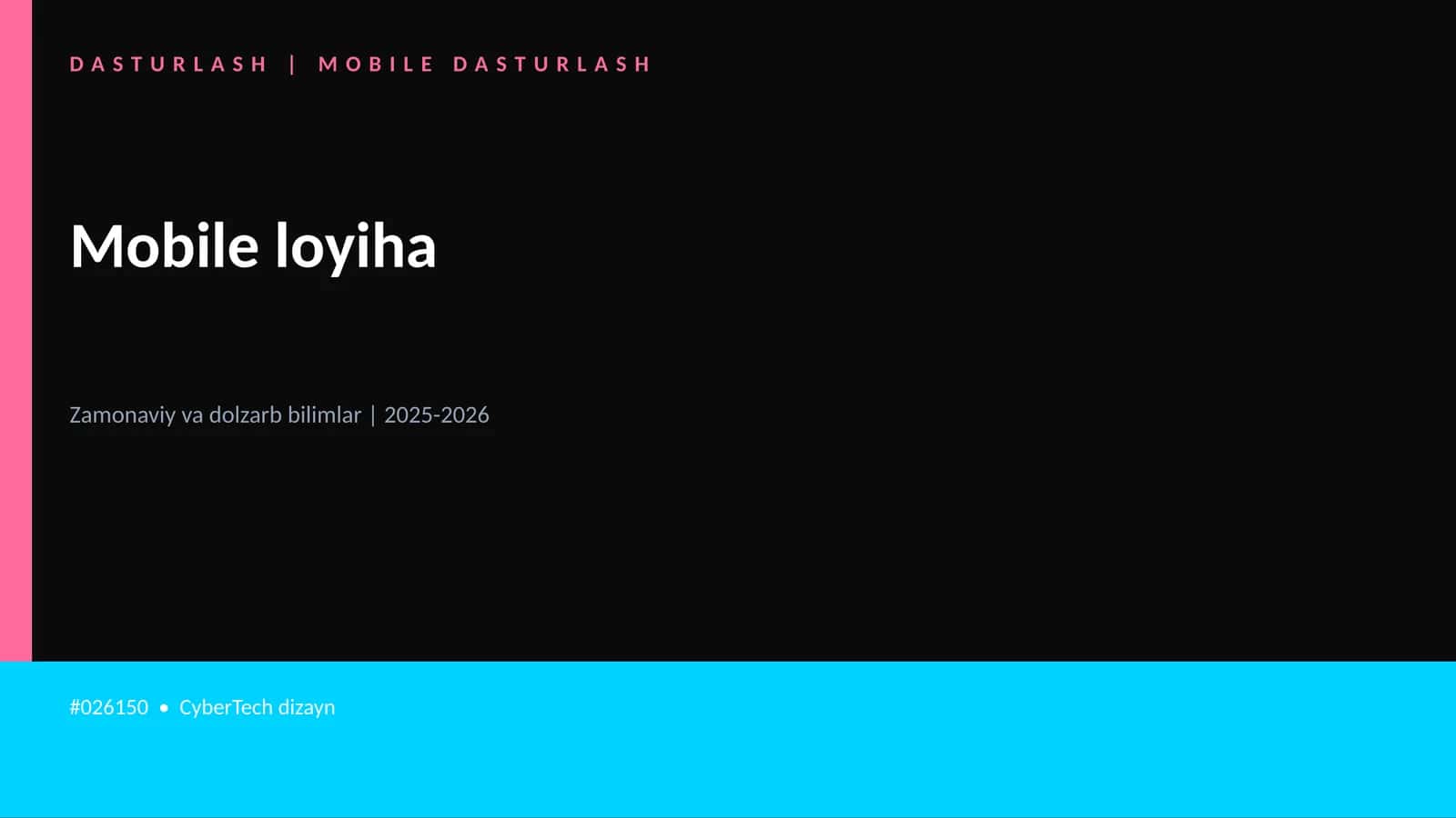 Mobile loyiha 1