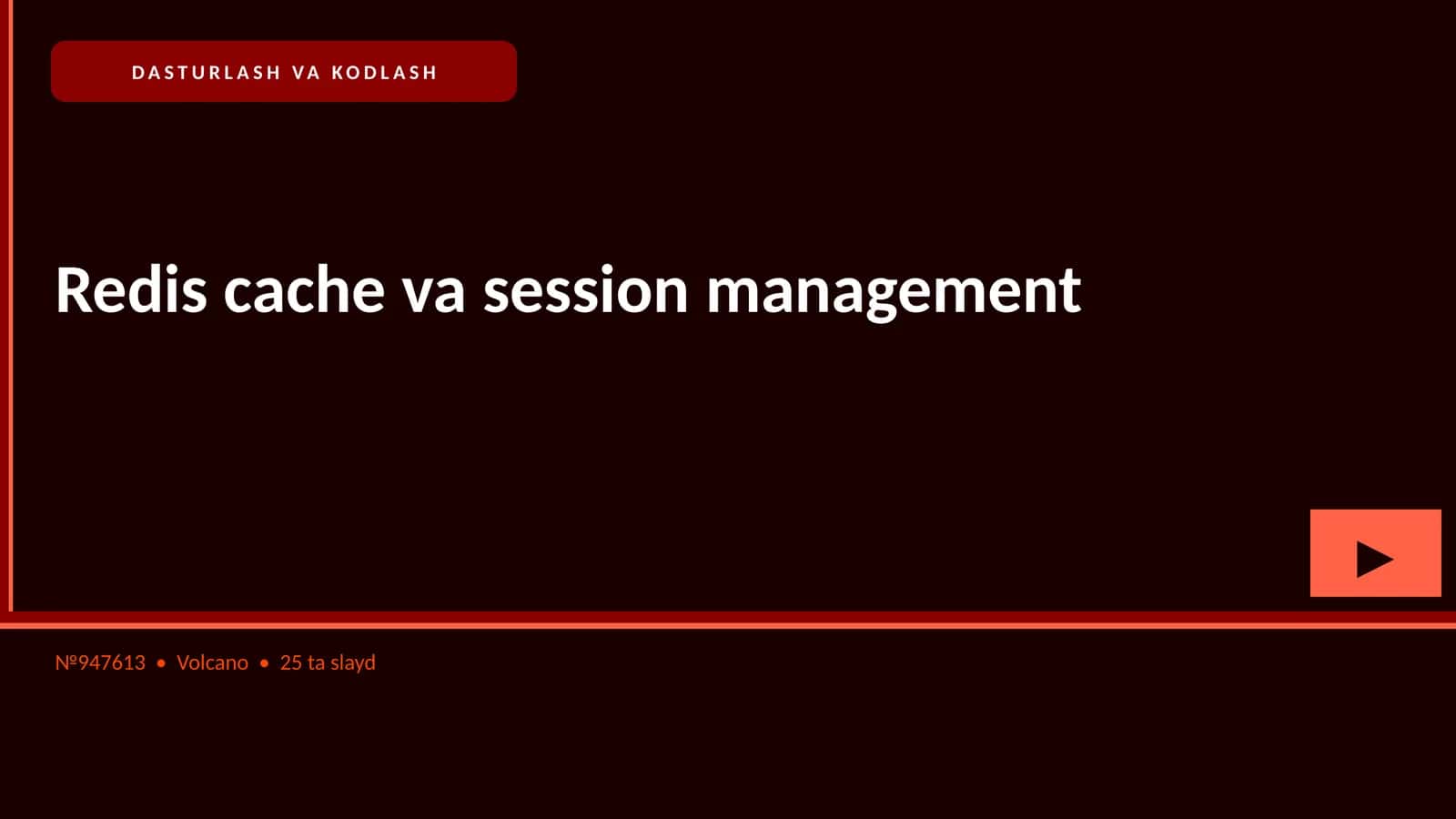 Redis cache va session management 1